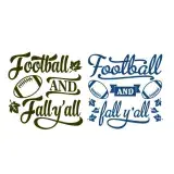 Football and Fall Y'All SVG Cuttable Design