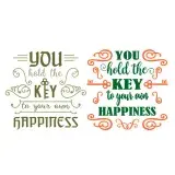 You Hold the Key to Your Own Happiness SVG Cuttable Design
