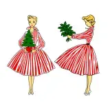 Christmas Lady SVG Cuttable Design