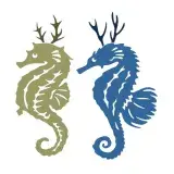 Seahorse Antlers SVG Cuttable Design