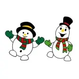 Sweet Snowman SVG Cuttable Design