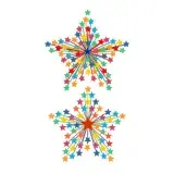 Colorful Star SVG Cuttable Design