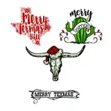 Merry Texmas SVG Cuttable Design