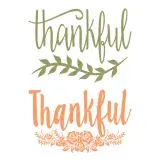 Thankful Thanksgiving SVG Cuttable Design