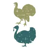 Turkey Silhouette SVG Cuttable Design