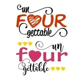Un Four Gettable SVG Cuttable Design
