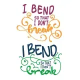 I Bend So I Don't Break Yoga SVG Cuttable Design