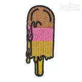 Neapolitan Ice Cream Embroidery Design