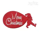 Merry Christmas Santa Embroidery Design