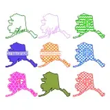 Alaska Home State SVG Cuttable Design