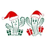 Cactus Chrismtas Gifts SVG Cuttable Design
