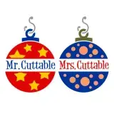 Christmas Ornament Split Frame SVG Cuttable Design