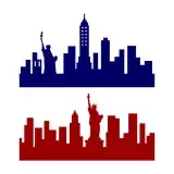New York City NY Skyline SVG Cuttable Design