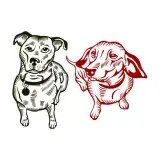Dog Art SVG Cuttable Design