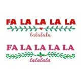 Fa La La La La La SVG Cuttable Design