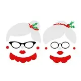 Mrs Claus SVG Cuttable Design