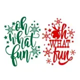 Oh What Fun SVG Cuttable Design