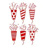 Party Popper Pack SVG Cuttable Design