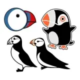 Puffin Bird SVG Cuttable Design