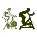 Spin Class SVG Cuttable Design