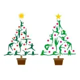 Gymnastic Christmas Tree SVG Cuttable Designs