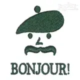 Bonjour Embroidery Design