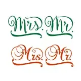 Mr. and Mrs. SVG Cuttable Design