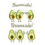 Bravocado Avocado SVG Cuttable Design