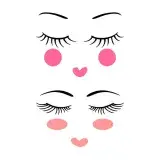 Cute Female Face SVG Cuttable Design