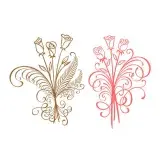 Flourish Rose SVG Cuttable Design