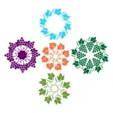 Grapes Fruit Circle Pattern Cuttable Design