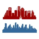 Houston City Texas TX Skyline SVG Cuttable Design