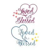 Loved and Blessed SVG Cuttable Design