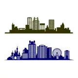 Orlando City Florida FL Skyline SVG Cuttable Design