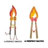 A Perfect Match SVG Cuttable Design