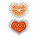 Pizza Heart SVG Cuttable Design