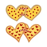 Pizza Heart Couple SVG Cuttable Design
