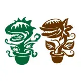 Predatory Plant SVG Cuttable Design