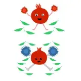 Onion Cheerleader Pom Pom SVG Cuttable Design