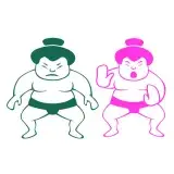 Japan Sumo Wrestler SVG Cuttable Design