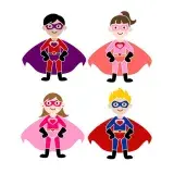 Valentine Superhero SVG Cuttable Design