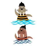 Cute Walrus SVG Cuttable Design