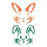 Adorable Bunny Face SVG Cuttable Design