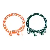 Circle Crocodile SVG Cuttable Design