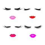 Eyes Lips SVG Cuttable Design