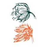 Flower Blowing in the Wind SVG Cuttable Design