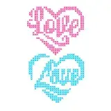 Cross Stitch Love Heart SVG Cuttable Design