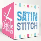 Satin Stitch SVG Cuttable Font