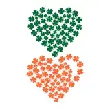 Shamrocks Heart SVG Cuttable Design
