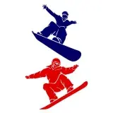 Snowboarding SVG Cuttable Design